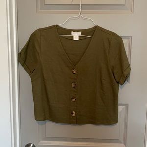 Short sleeve v-neck